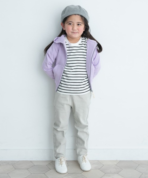 URBAN RESEARCH DOORS（アーバンリサーチドアーズ）の「裏毛ジップパーカー(KIDS)（パーカー・キッズ・パープル/ベージュ系その他・105/120/135/150）」の7枚目の写真