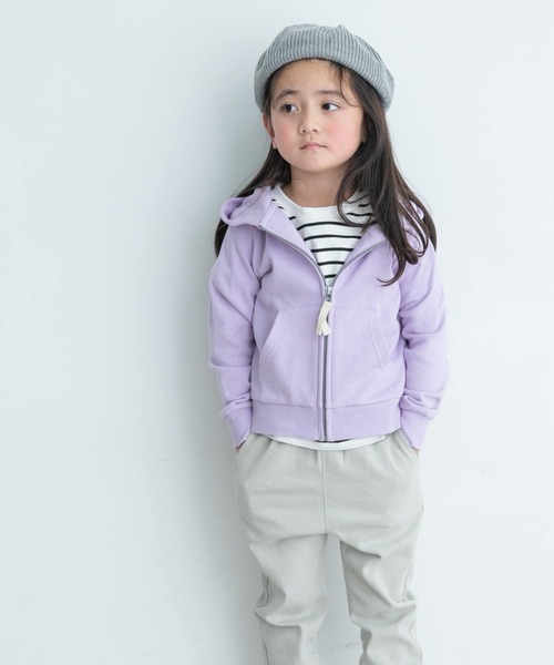URBAN RESEARCH DOORS（アーバンリサーチドアーズ）の「裏毛ジップパーカー(KIDS)（パーカー・キッズ・パープル/ベージュ系その他・105/120/135/150）」の10枚目の写真