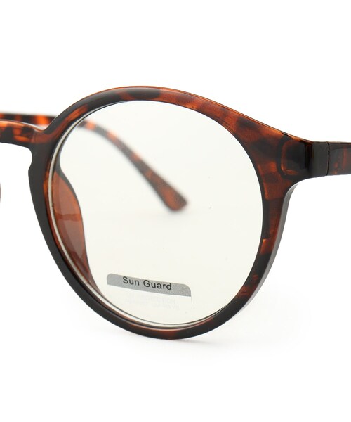 SHOO・LA・RUE（シューラルー）の「◆ボストン型伊達メガネ（サングラス・レディース・クリア/ブラック/ダークブラウン・00）」の7枚目の写真