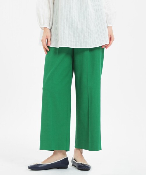 MACKINTOSH PHILOSOPHY（ﾏｯｷﾝﾄｯｼｭ ﾌｨﾛｿﾌｨｰ）の「DRY OXFORD ワイドパンツ（その他パンツ・レディース・ホワイト/レッド/グリーン/ダークネイビー/ベージュ/ライトブルー/イエロー/グリーン系その他/ピンク・34/36/40/38/32）」の5枚目の写真