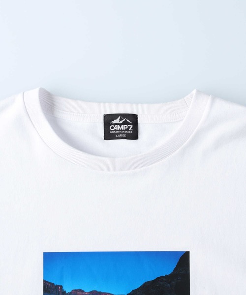 CAMP7（キャンプセブン）の「【CAMP7】フォトプリントＴシャツ（Tシャツ/カットソー・メンズ・ホワイト/ブラック・S/M/L/XL）」の8枚目の写真