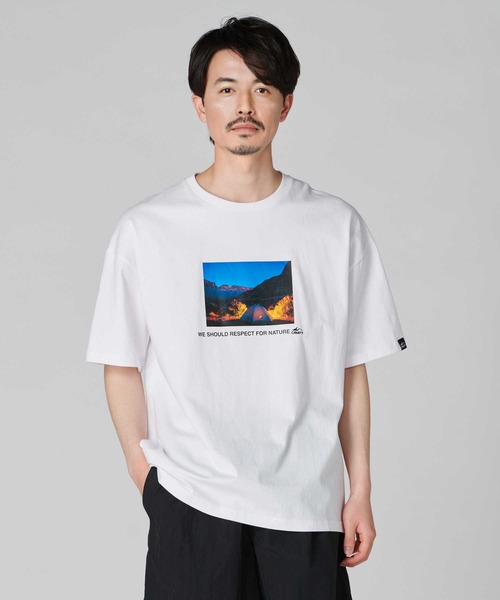 CAMP7（キャンプセブン）の「【CAMP7】フォトプリントＴシャツ（Tシャツ/カットソー・メンズ・ホワイト/ブラック・S/M/L/XL）」の16枚目の写真