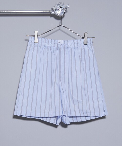 5525Gallery（ゴーゴーニーゴーギャラリー）の「SHIRT FIRSTHAND by 5525gallery/シャツファーストハンド バイ 5525ギャラリー SHT FH SHORT PANT / ショートパンツ/SHT FH SHORT PANT / ショートパンツ（その他パンツ・レディース・ホワイト/サックスブルー/ストライプ・FREE）」の3枚目の写真