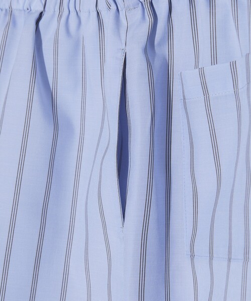 5525Gallery（ゴーゴーニーゴーギャラリー）の「SHIRT FIRSTHAND by 5525gallery/シャツファーストハンド バイ 5525ギャラリー SHT FH SHORT PANT / ショートパンツ/SHT FH SHORT PANT / ショートパンツ（その他パンツ・レディース・ホワイト/サックスブルー/ストライプ・FREE）」の19枚目の写真