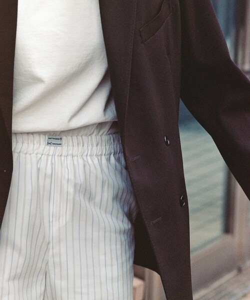 5525Gallery（ゴーゴーニーゴーギャラリー）の「SHIRT FIRSTHAND by 5525gallery/シャツファーストハンド バイ 5525ギャラリー SHT FH SHORT PANT / ショートパンツ/SHT FH SHORT PANT / ショートパンツ（その他パンツ・レディース・ホワイト/サックスブルー/ストライプ・FREE）」の20枚目の写真