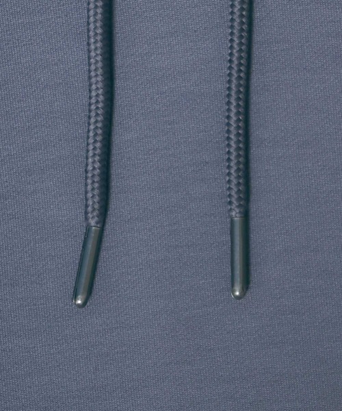 ANPAS（アンパス）の「Ponte Fabric Oversized Huudie/ポンチ オーバーサイズ ミニ裏毛 Tパーカー（パーカー・メンズ・サックスブルー/グレイッシュベージュ/オフホワイト/ブラック・LL/M/L）」の22枚目の写真