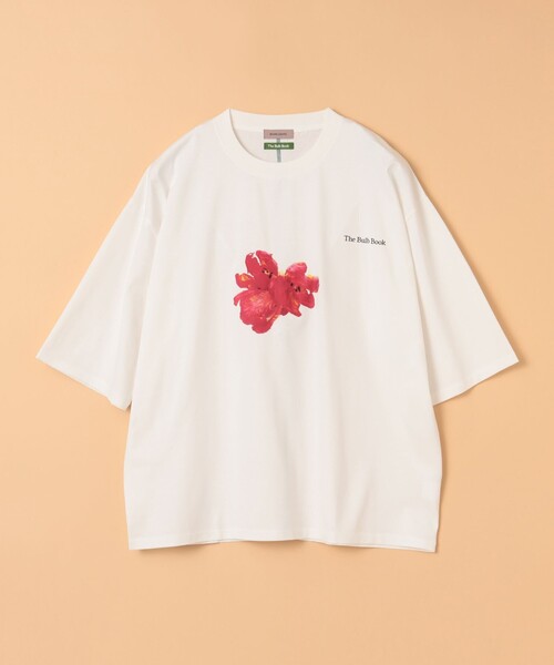 BEAMS LIGHTS（ビームスライツ）の「BEAMS LIGHTS / 『The Bulb Book』 フラワープリント Tシャツ（Tシャツ/カットソー・メンズ・ホワイト/ブラック/ネイビー/ホワイト系その他2・SMALL/MEDIUM/LARGE）」の12枚目の写真