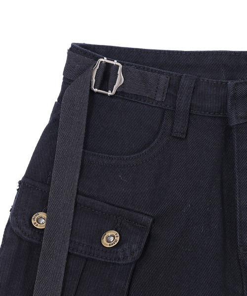 Figments(フィグメンツ)の「ミリタリーミニスカパン(スカート・レディース・カーキ/ブラック・SMALL/MEDIUM)」の6枚目の写真