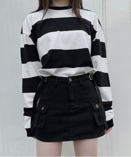 Figments(フィグメンツ)の「ミリタリーミニスカパン(スカート・レディース・カーキ/ブラック・SMALL/MEDIUM)」の17枚目の写真