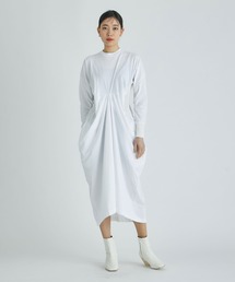【TOGA/トーガ】Cotton jersey dress/コットンジャージーワンピース