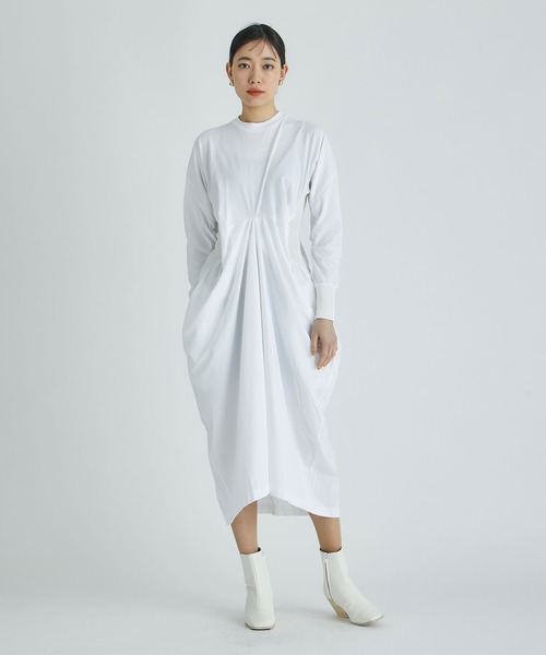 TOGA(トーガ)の「【TOGA/トーガ】Cotton jersey dress/コットンジャージーワンピース(ワンピース・レディース・ブラック/ホワイト・36)」の18枚目の写真