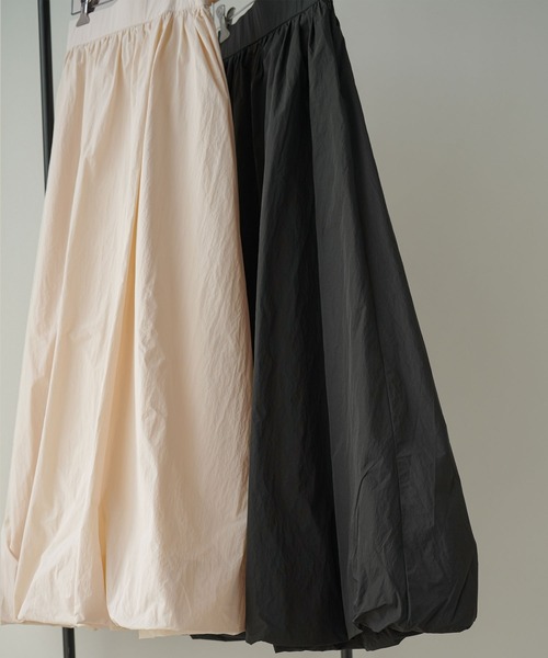 rectangle（レクタングル）の「タフタバルーンスカート（スカート・レディース・アイボリー/ブラック・FREE）」の9枚目の写真