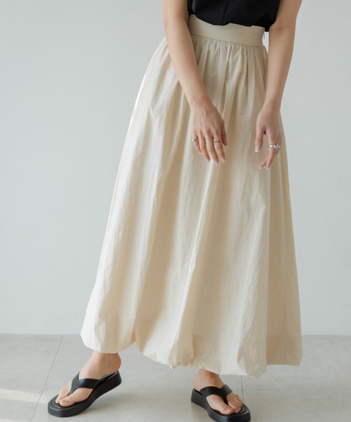 rectangle（レクタングル）の「タフタバルーンスカート（スカート・レディース・アイボリー/ブラック・FREE）」の13枚目の写真