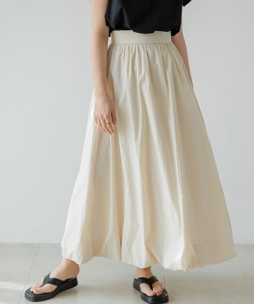 rectangle（レクタングル）の「タフタバルーンスカート（スカート・レディース・アイボリー/ブラック・FREE）」の20枚目の写真