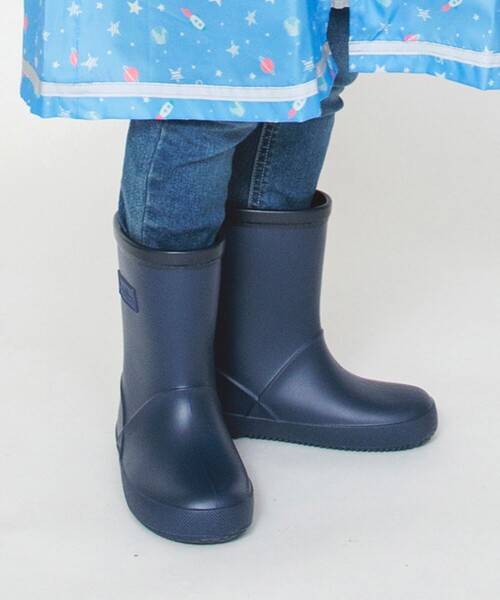 BRANSHES（ブランシェス）の「ワッペン付きレインブーツ（レインシューズ・キッズ・グレー/ネイビー・17.0cm/15.0cm/16.0cm/19.0cm/18.0cm/14.0cm）」の2枚目の写真