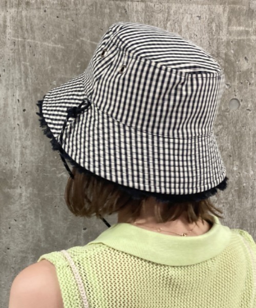 Casselini(キャセリーニ)の「【Casselini】リバーシブルバケット 224-110710(ハット・レディース・アイボリー/ブラウン/ブラック・FREE)」の2枚目の写真