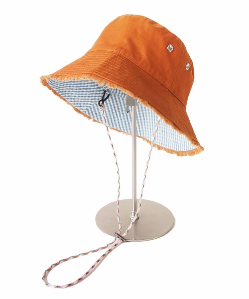 Casselini(キャセリーニ)の「【Casselini】リバーシブルバケット 224-110710(ハット・レディース・アイボリー/ブラウン/ブラック・FREE)」の6枚目の写真