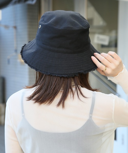 Casselini(キャセリーニ)の「【Casselini】リバーシブルバケット 224-110710(ハット・レディース・アイボリー/ブラウン/ブラック・FREE)」の12枚目の写真