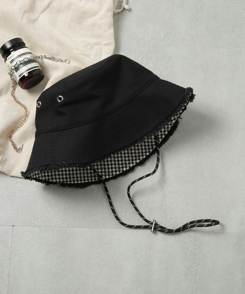 Casselini(キャセリーニ)の「【Casselini】リバーシブルバケット 224-110710(ハット・レディース・アイボリー/ブラウン/ブラック・FREE)」の15枚目の写真