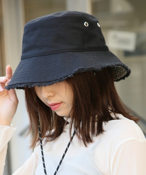 Casselini(キャセリーニ)の「【Casselini】リバーシブルバケット 224-110710(ハット・レディース・アイボリー/ブラウン/ブラック・FREE)」の16枚目の写真