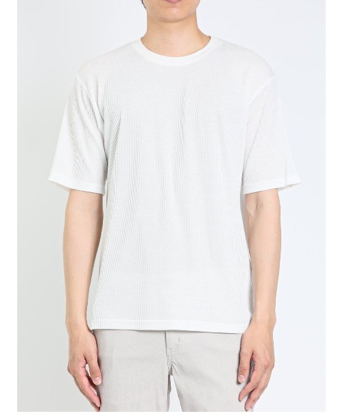 m.f.editorial(エムエフエディトリアル)の「アンサンブル 2枚 セット メンズ 着流し カーディガン & 半袖 Tシャツ カウラ/Kaule (カーディガン/ボレロ・メンズ・ベージュ/ライトグレー/ブルー系その他/グレー系その他2・X-LARGE/LARGE/MEDIUM)」の5枚目の写真