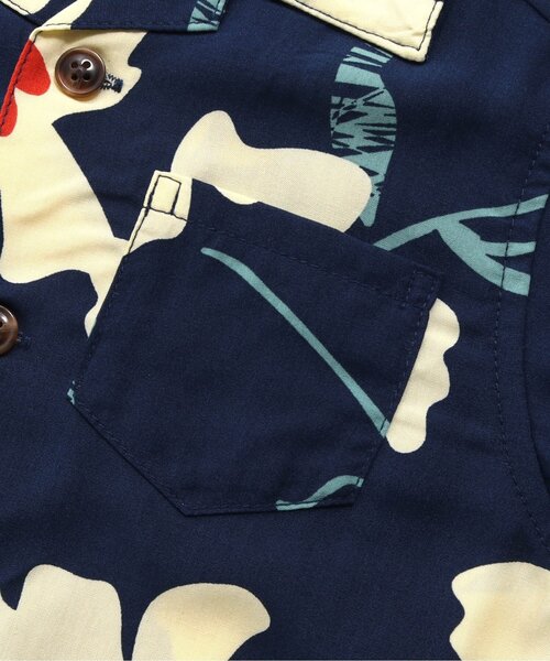 BREEZE（ブリーズ）の「【セットアップ対応】5柄アロハシャツ（シャツ/ブラウス・キッズ・ターコイズブルー/ネイビー/レインボー/オレンジ/オフホワイト・100/130/140/110/90/120/80）」の22枚目の写真