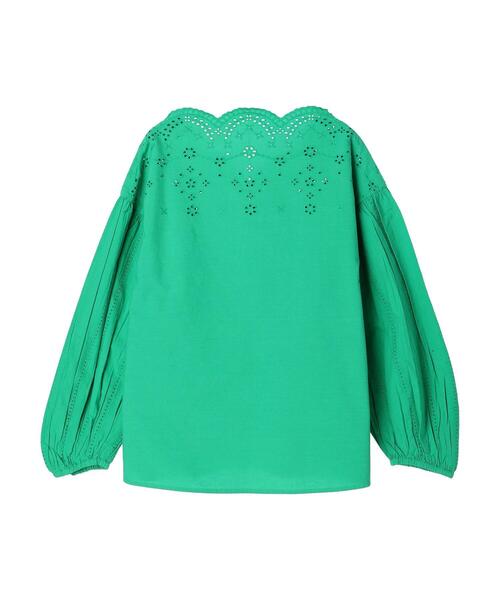 AMERICAN HOLIC(アメリカンホリック)の「アイレット刺繍スカラップブラウス(シャツ/ブラウス・レディース・ネイビー/グリーン/オフホワイト・FREE)」の13枚目の写真