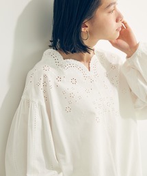 AMERICAN HOLIC | アイレット刺繍スカラップブラウス(シャツ/ブラウス)