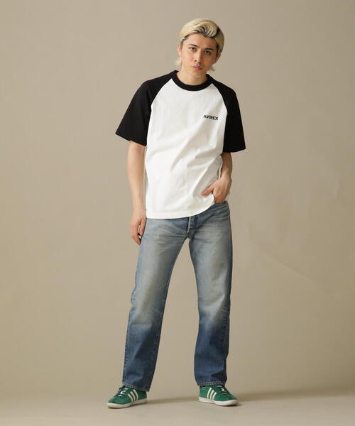 AVIREX（アヴィレックス）の「ウェストコースト メニューデザイン 半袖 ラグラン Tシャツ / WESTCOAST MENU DESIGN RAGLAN T-SHIRT /  アヴィレックス / AVIREXＷＥＳＴ　ＣＯＡＳＴ　ＳＳ　ＢＢ　ＴＥＥ　ＭＥＮＵ（Tシャツ/カットソー・メンズ・ブラック/ネイビー/ゴールド・M/L/2XL/XL）」の19枚目の写真