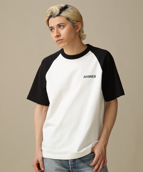 AVIREX（アヴィレックス）の「ウェストコースト メニューデザイン 半袖 ラグラン Tシャツ / WESTCOAST MENU DESIGN RAGLAN T-SHIRT /  アヴィレックス / AVIREXＷＥＳＴ　ＣＯＡＳＴ　ＳＳ　ＢＢ　ＴＥＥ　ＭＥＮＵ（Tシャツ/カットソー・メンズ・ブラック/ネイビー/ゴールド・M/L/2XL/XL）」の10枚目の写真