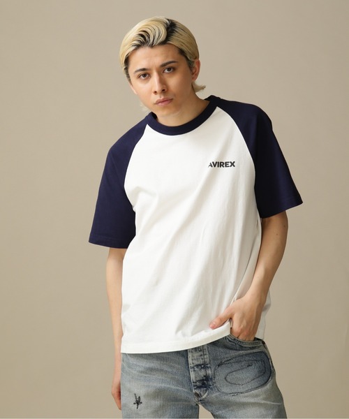 AVIREX（アヴィレックス）の「ウェストコースト メニューデザイン 半袖 ラグラン Tシャツ / WESTCOAST MENU DESIGN RAGLAN T-SHIRT /  アヴィレックス / AVIREXＷＥＳＴ　ＣＯＡＳＴ　ＳＳ　ＢＢ　ＴＥＥ　ＭＥＮＵ（Tシャツ/カットソー・メンズ・ブラック/ネイビー/ゴールド・M/L/2XL/XL）」の15枚目の写真