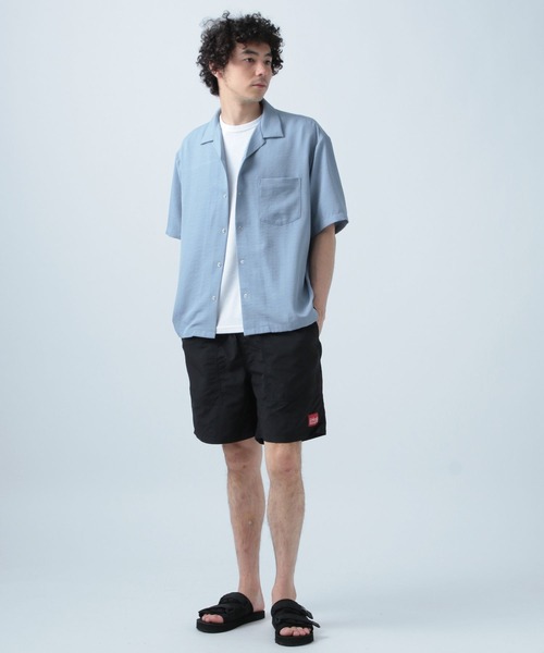 BAYFLOW(ベイフロー)の「〈セットアップ可〉UMW オープンカラー半袖シャツ【吸水速乾・UVケア】(シャツ/ブラウス・メンズ・ブラック/アイボリー/カーキ/ライトブルー/グレー/ネイビー・SMALL/MEDIUM/LARGE)」の11枚目の写真