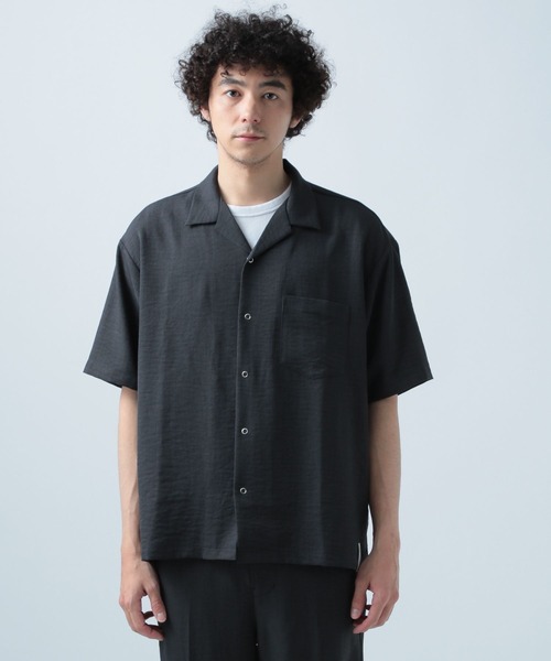 BAYFLOW(ベイフロー)の「〈セットアップ可〉UMW オープンカラー半袖シャツ【吸水速乾・UVケア】(シャツ/ブラウス・メンズ・ブラック/アイボリー/カーキ/ライトブルー/グレー/ネイビー・SMALL/MEDIUM/LARGE)」の13枚目の写真