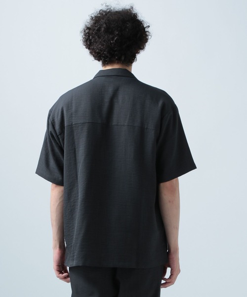 BAYFLOW(ベイフロー)の「〈セットアップ可〉UMW オープンカラー半袖シャツ【吸水速乾・UVケア】(シャツ/ブラウス・メンズ・ブラック/アイボリー/カーキ/ライトブルー/グレー/ネイビー・SMALL/MEDIUM/LARGE)」の15枚目の写真
