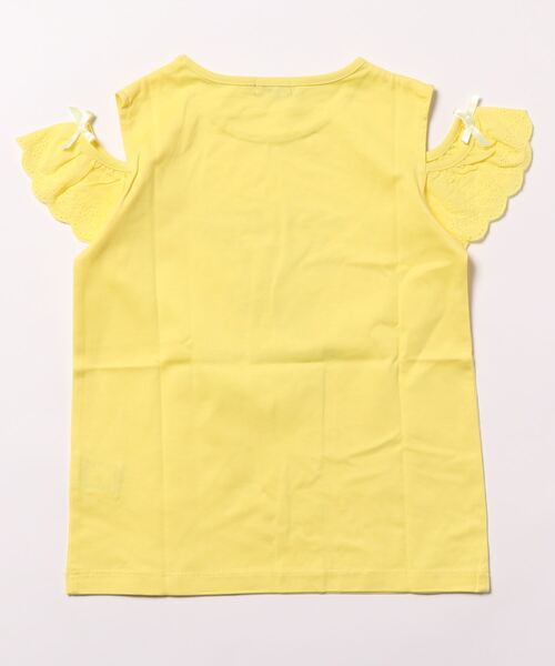BeBe（ベベ）の「BeBe/肩開き2wayデザインTシャツ(90~150cm)（Tシャツ/カットソー・キッズ・パープル/イエロー・100/90/150/130/140/110/120）」の22枚目の写真