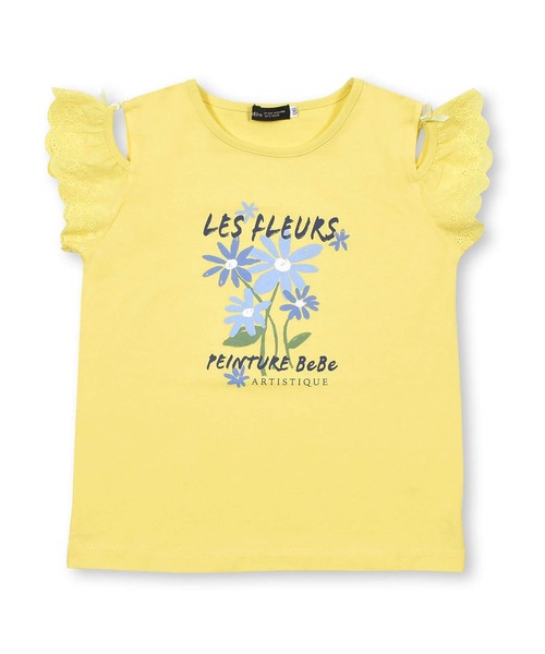BeBe（ベベ）の「BeBe/肩開き2wayデザインTシャツ(90~150cm)（Tシャツ/カットソー・キッズ・パープル/イエロー・100/90/150/130/140/110/120）」の12枚目の写真
