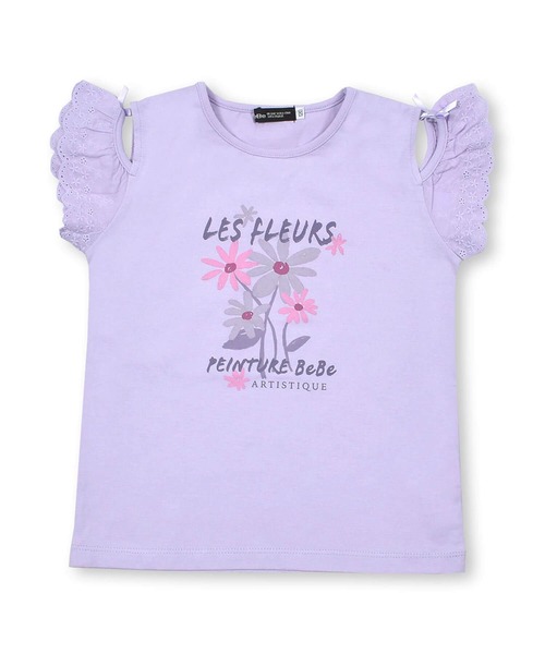 BeBe（ベベ）の「BeBe/肩開き2wayデザインTシャツ(90~150cm)（Tシャツ/カットソー・キッズ・パープル/イエロー・100/90/150/130/140/110/120）」の13枚目の写真