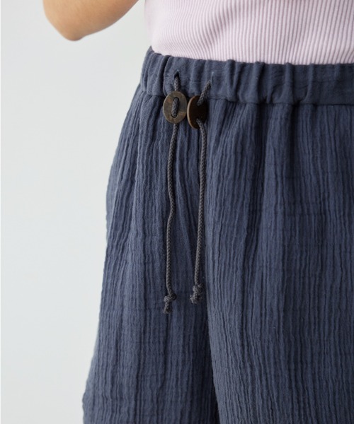 ALEXIA STAM（アリシアスタン）の「Cozy Cotton Gauze Shorts /コットンガーゼショートパンツ（その他パンツ・レディース・チャコールグレー/ホワイト・S/M）」の21枚目の写真