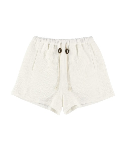 ALEXIA STAM（アリシアスタン）の「Cozy Cotton Gauze Shorts /コットンガーゼショートパンツ（その他パンツ・レディース・チャコールグレー/ホワイト・S/M）」の5枚目の写真