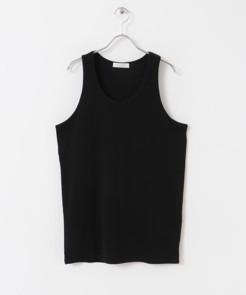 SENSE OF PLACE by URBAN RESEARCH（センスオブプレイスバイアーバンリサーチ）の「レイヤードリブタンクトップ（タンクトップ・メンズ・ホワイト/ブラック/ベージュ・MEDIUM/LARGE）」の5枚目の写真