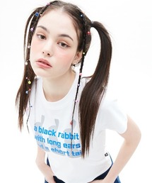 A'GEM/9 × .kom 『LUV IS TRUE/ラブ イズ トゥルー』VS 3 RABBIT TEE/ラビッツ 半袖カットソー