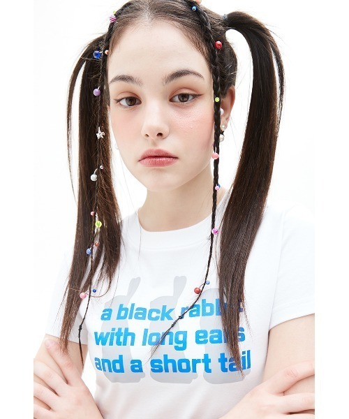 LUVISTRUE(ラヴイズトゥルー)の「A'GEM/9 × .kom 『LUV IS TRUE/ラブ イズ トゥルー』VS 3 RABBIT TEE/ラビッツ 半袖カットソー(Tシャツ/カットソー・レディース・グリーン/ホワイト・FREE)」の15枚目の写真