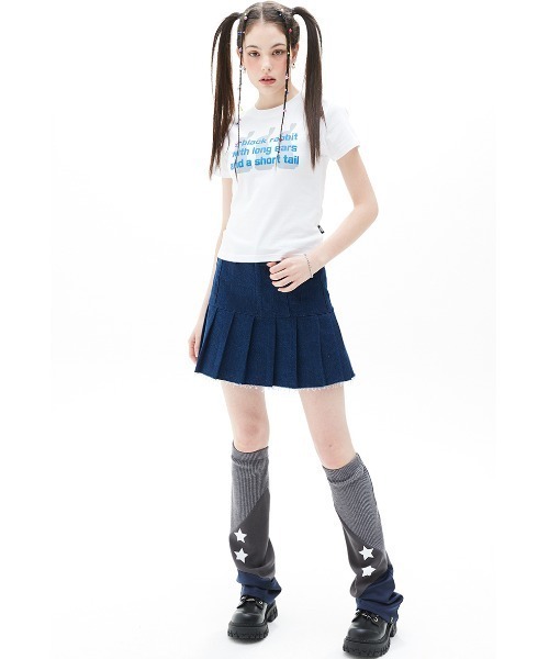 LUVISTRUE(ラヴイズトゥルー)の「A'GEM/9 × .kom 『LUV IS TRUE/ラブ イズ トゥルー』VS 3 RABBIT TEE/ラビッツ 半袖カットソー(Tシャツ/カットソー・レディース・グリーン/ホワイト・FREE)」の16枚目の写真