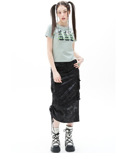 LUVISTRUE(ラヴイズトゥルー)の「A'GEM/9 × .kom 『LUV IS TRUE/ラブ イズ トゥルー』VS 3 RABBIT TEE/ラビッツ 半袖カットソー(Tシャツ/カットソー・レディース・グリーン/ホワイト・FREE)」の21枚目の写真