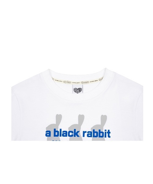 LUVISTRUE(ラヴイズトゥルー)の「A'GEM/9 × .kom 『LUV IS TRUE/ラブ イズ トゥルー』VS 3 RABBIT TEE/ラビッツ 半袖カットソー(Tシャツ/カットソー・レディース・グリーン/ホワイト・FREE)」の5枚目の写真
