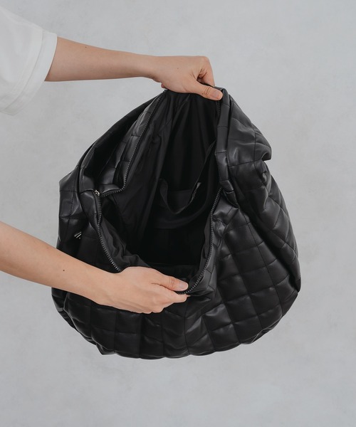 ナットエンペラーPU LEATHER BAG (BLACK)