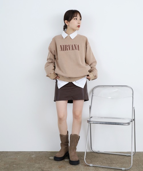 ROOPTOKYO(ループトウキョウ)の「▲Leather Mini Skirt / レザーミニスカート レザースカート(スカート・レディース・ブラック/ダークブラウン/ベージュ・S/M/L)」の7枚目の写真