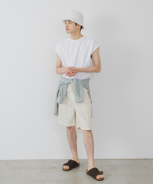 WHIMSIC(ウィムジック)の「【UNISEX】M-51フィールドカーゴナイロンショートパンツ(カーゴパンツ・メンズ・オフホワイト/ネイビー/ブラック・FREE)」の10枚目の写真