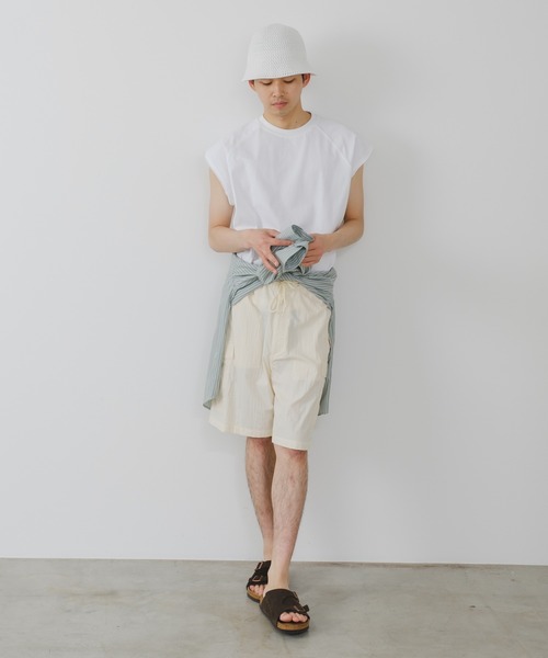 WHIMSIC(ウィムジック)の「【UNISEX】M-51フィールドカーゴナイロンショートパンツ(カーゴパンツ・メンズ・オフホワイト/ネイビー/ブラック・FREE)」の13枚目の写真