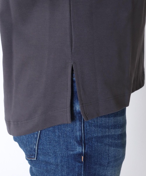 Jines(ジネス)の「ポケットTシャツ ★プレミアムスムースカットソー(Tシャツ/カットソー・レディース・オフホワイト/ブラック/グリーン/チャコールグレー・38)」の10枚目の写真